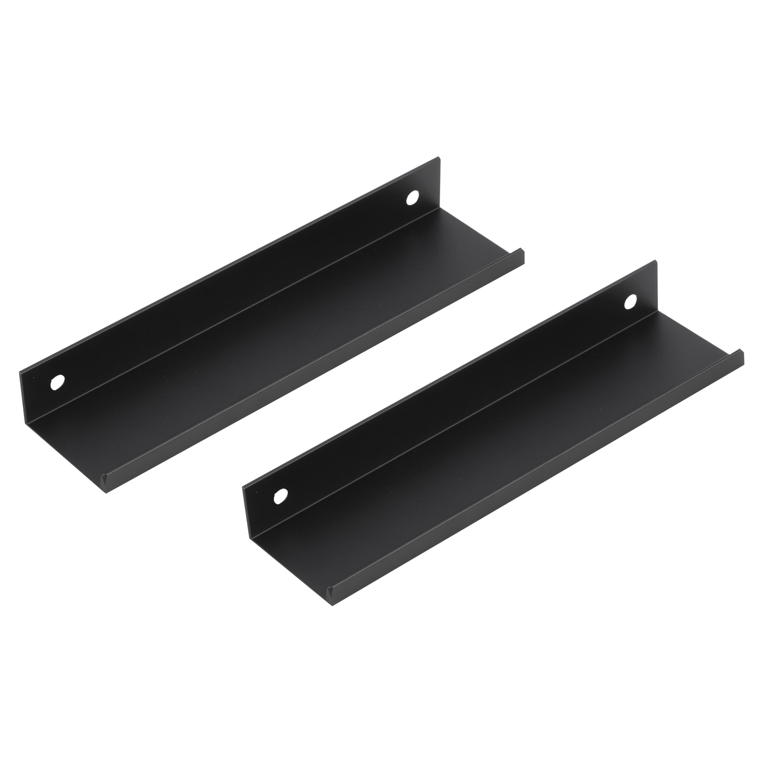 Differnz mat zwart Aluminium Hartafstand 128 mm 2 stuks