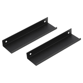 Differnz mat zwart Aluminium Hartafstand 128 mm 2 stuks
