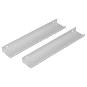 Differnz mat chroom Aluminium Hartafstand 160 mm 2 stuks