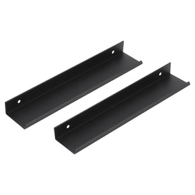 Differnz mat zwart Aluminium Hartafstand 160 mm 2 stuks