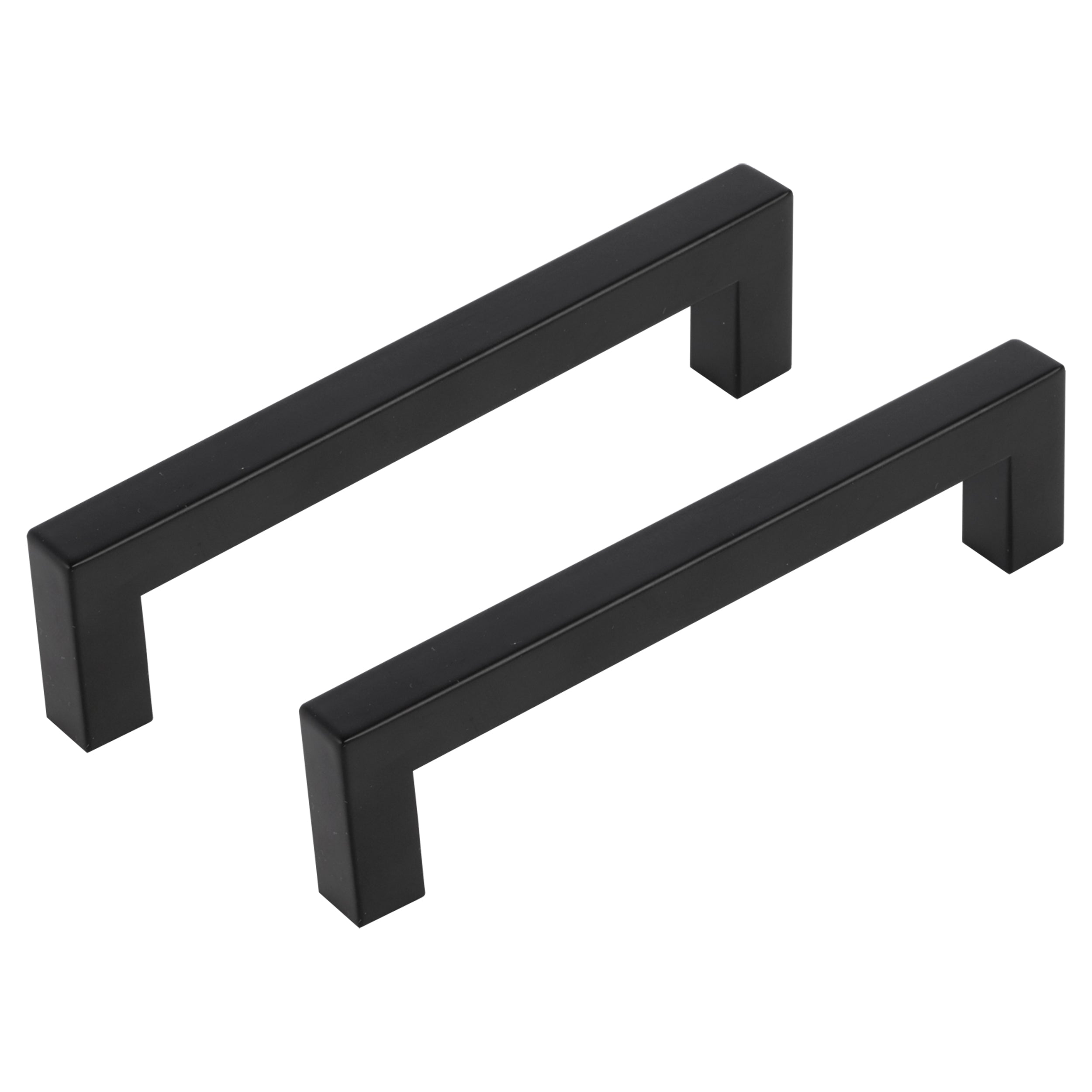 Differnz mat zwart Roestvrij staal Hartafstand 128 mm 2 stuks