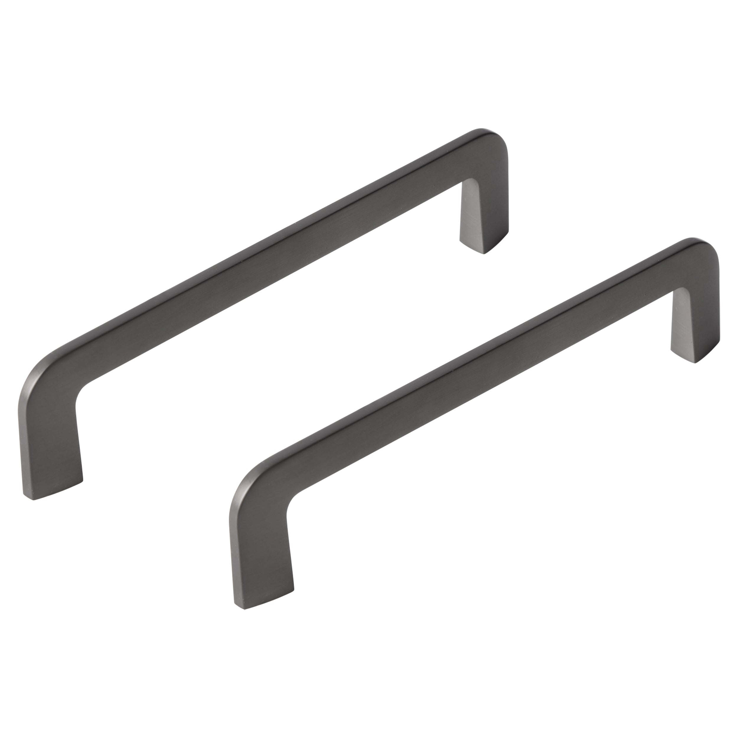 Differnz Rotterdam gun metal Zink Hartafstand 128 mm 2 stuks