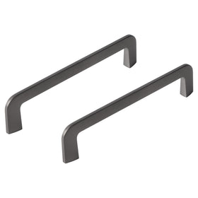 Differnz Rotterdam gun metal Zink Hartafstand 128 mm 2 stuks
