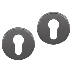 Differnz Signature Serie ronde rozet Profielcilinder gun metal