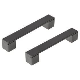 Differnz Tilburg gun metal Zink Hartafstand 128 mm 2 stuks