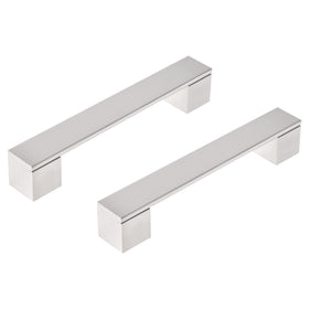 Differnz Tilburg mat chroom Aluminium Hartafstand 128 mm 2 stuks
