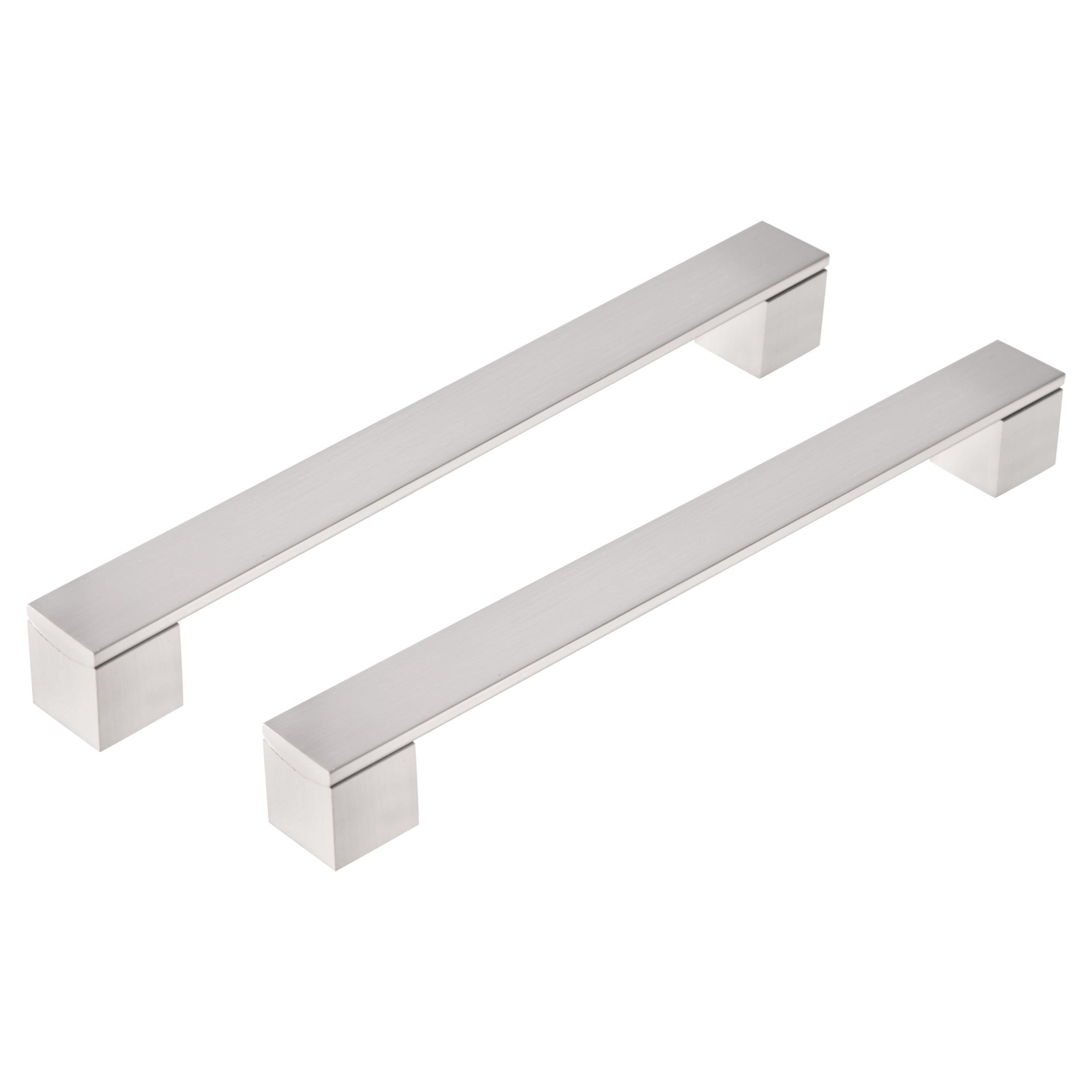 Differnz Tilburg mat chroom Aluminium Hartafstand 192 mm 2 stuks