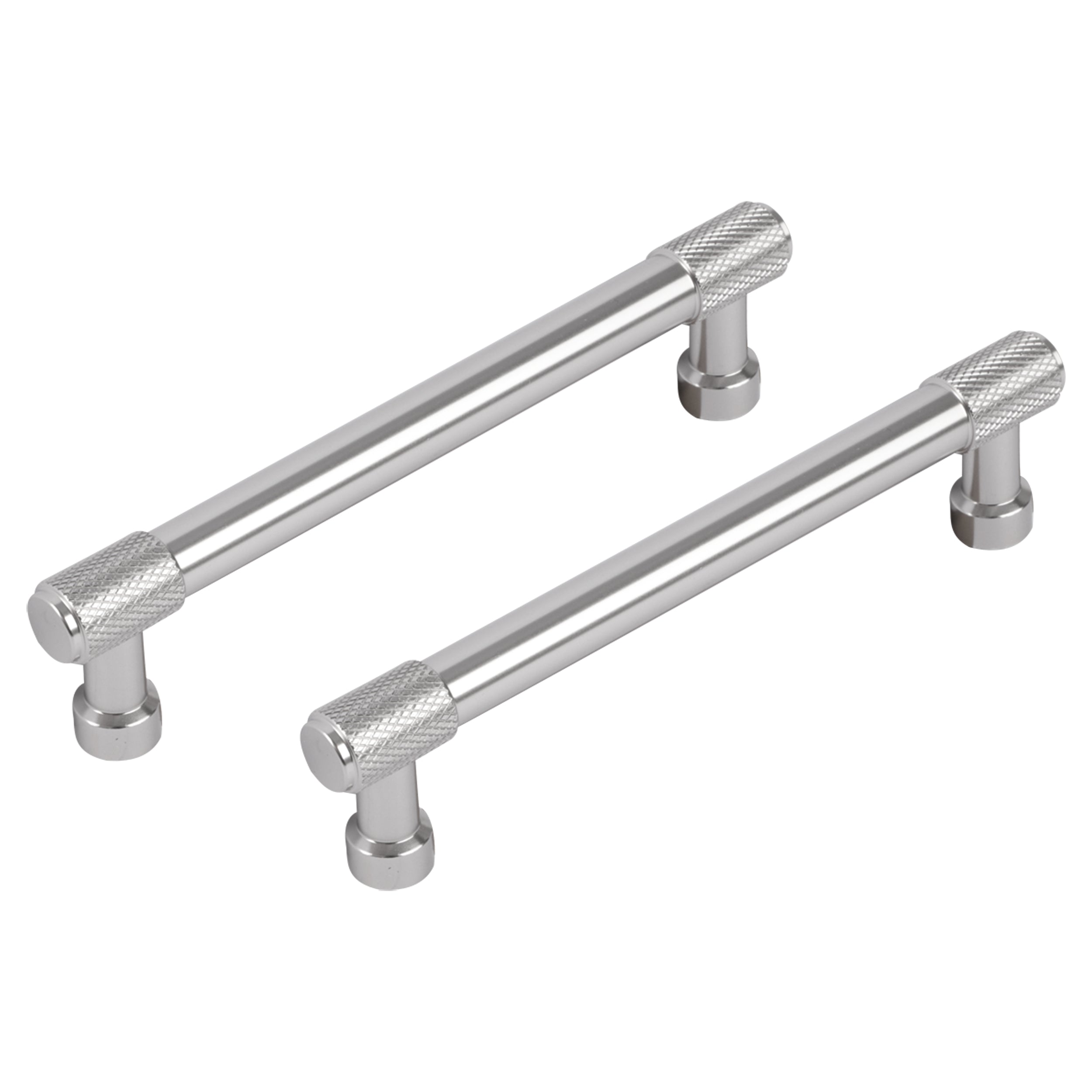 Differnz Utrecht mat chroom Aluminium Hartafstand 128 mm 2 stuks