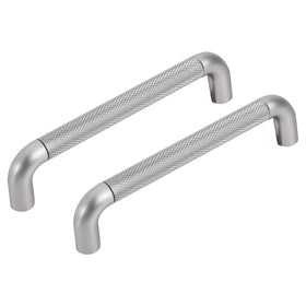 Differnz Utrecht mat chroom Aluminium Hartafstand 128 mm 2 stuks
