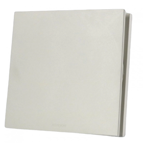 Renson Aeroo Designventiel vierkant - kunststof Ø125mm - RAL9010