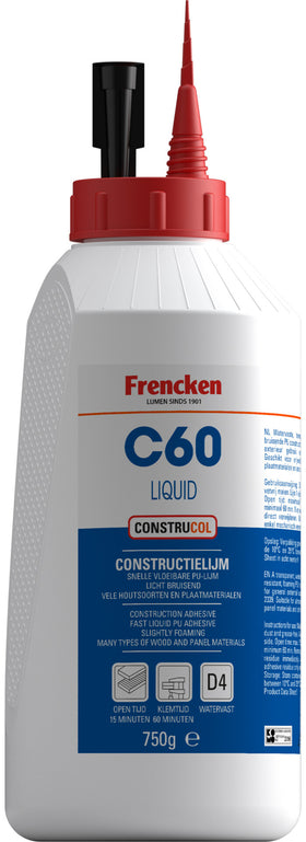 Frencken Constructielijm C60 LIQUID 750gr