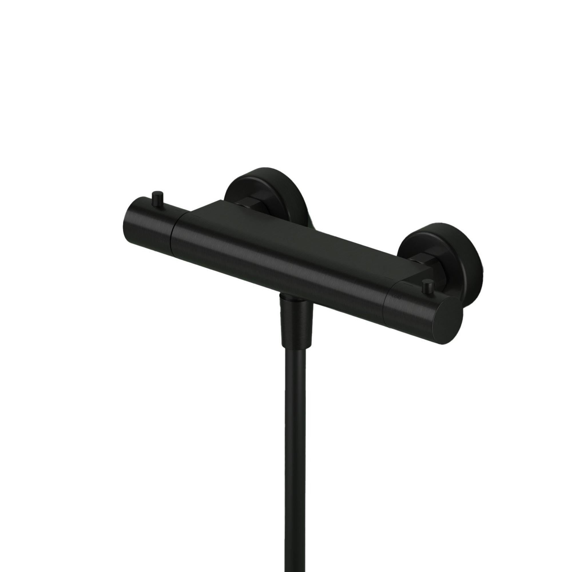 Hotbath Ace AC008 douchethermostaat - geborsteld zwart