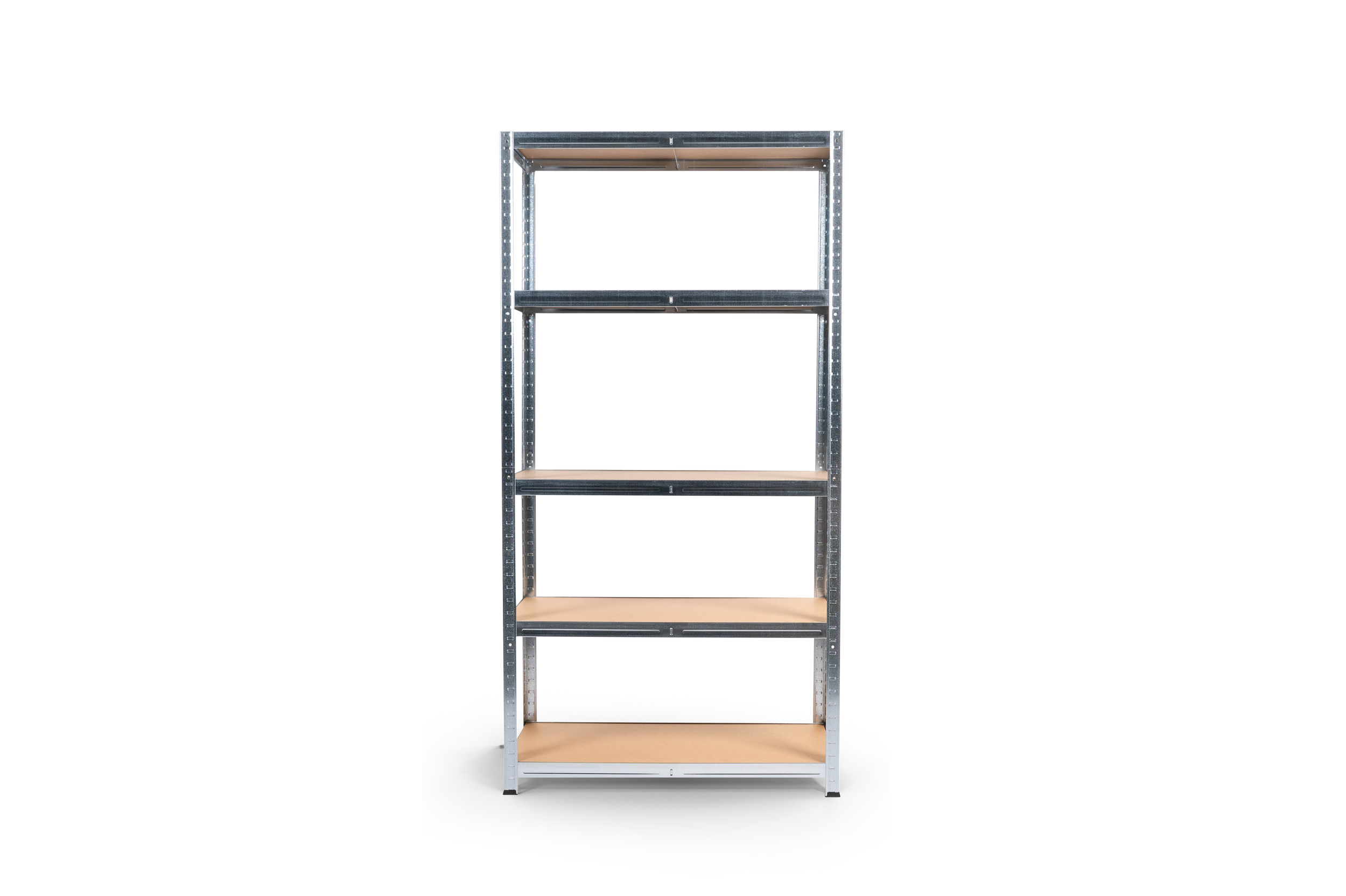 Avasco opbergrek Atlas metalen stellingkast galva met 5 legborden 176x90x40cm
