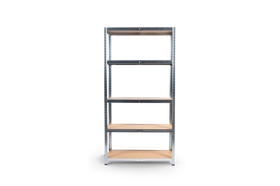 Avasco opbergrek Atlas metalen stellingkast galva met 5 legborden 176x90x40cm