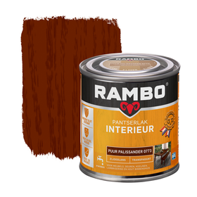 Rambo Pantserlak Interieur Transparant Zijdeglans 0773 Puurpalissander 0,25 Ltr