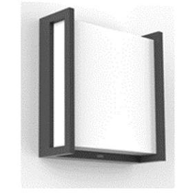 Lutec buiten wandlamp Qubo antraciet 8W