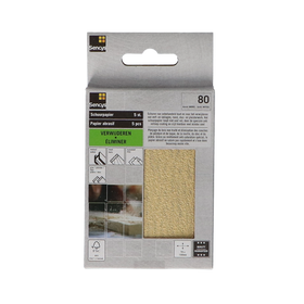 Sencys Schuurvel - P80 - Stearaat Wit - 70x100mm - 5 stuks