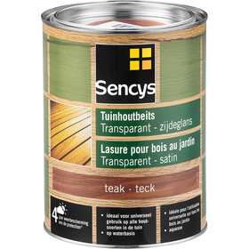 Sencys tuinhoutbeits semi-transparant teak 2,5L