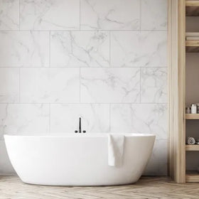 Dumawall + kunststof wandtegel 37,5x65 cm 1,95 m² Calacatta