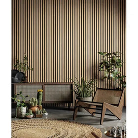Grosfillex wandpaneel Linio - Element 3D effect - PVC - Ash - 37,5x260cm