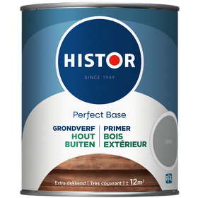 Histor Perfect Base grondverf Hout Buiten grijs 750ml
