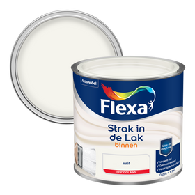 Flexa Houtlak Strak in de Lak - Hoogglans - Wit - 250ml