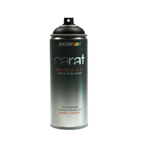 MoTip Carat Lak Spuitbus - Mat - Verkeerszwart - 400ml