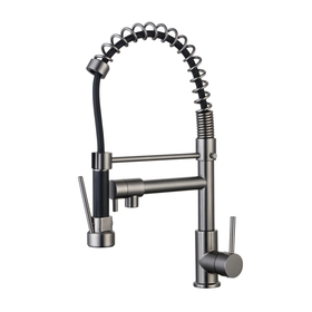 EsseBagno keukenkraan Big Pro met uittrekbare handdouche gun metal