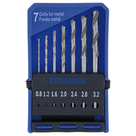 Dremel Microboorset - diam. 0,8/1,2/1,6/2/2,4/2,8/3,2mm