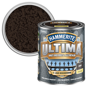Hammerite Metaallak Ultima - Zwart - Hamerslag 750ml
