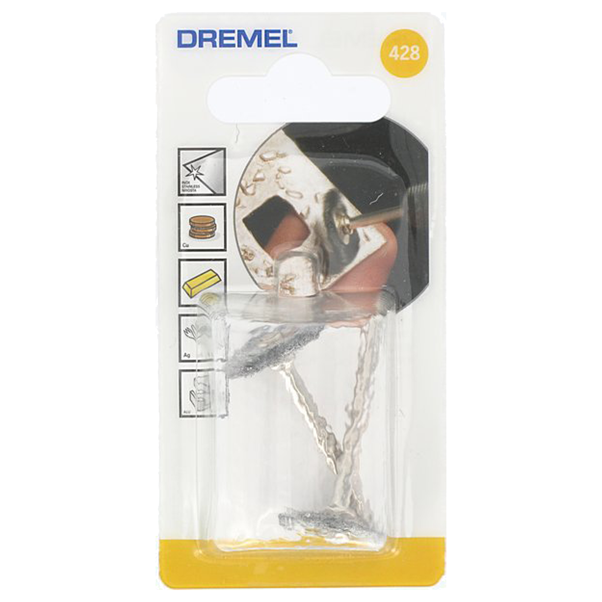 Dremel staalborstel 428JA multipack 19,2mm - 2 stuks)