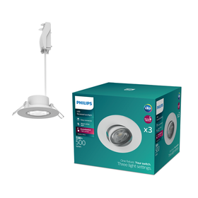 Philips Inbouwspot Cilantro - Zwart - SceneSwitch - 5W - 3 stuks
