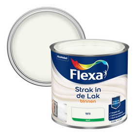 Flexa Houtlak Strak in de Lak - Mat - Wit - 250ml