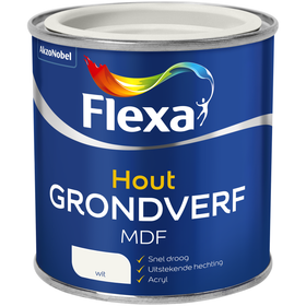 Flexa Grondverf - MDF en Hout - Wit - 250ml