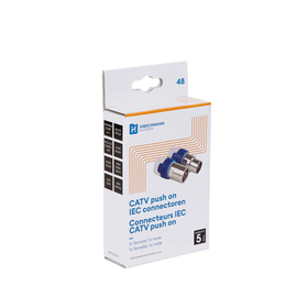 Hirschmann Coaxiale Connector Recht - 4G/5G-proof - Push-on Technologie - Geïntegreerde Trekontlasting