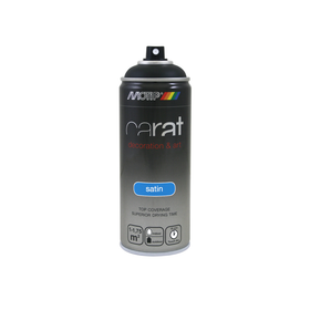 MoTip Carat Lak Spuitbus - Zijdeglans - Zwart - 400ml