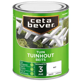 CetaBever dekkend tuinhout beits 300 wit 750ml