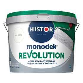 Histor Monodek Muurverf - Mat - RAL 9010 - 10L