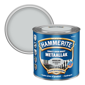 Hammerite metaallak zilvergrijs S015 hoogglans 250ml