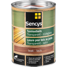 Sencys tuinhoutbeits semi-transparant teak 2,5L