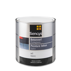 Sencys betonverf zijdeglans wit 2,5L