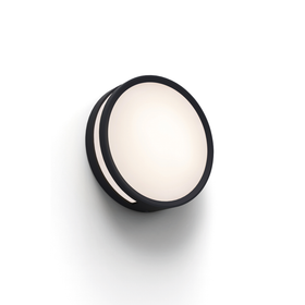 Lutec wandlamp Rola zwart ⌀18,3cm 13W