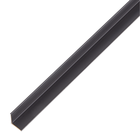 Alberts Hoekprofiel - Aluminium zwart - 10x10x1mm 1m
