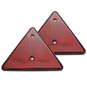Carpoint lengtedriehoeken rood - 2 stuks