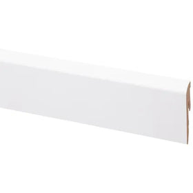 CanDo hoge plint - Wit - 240cm - 10x56mm