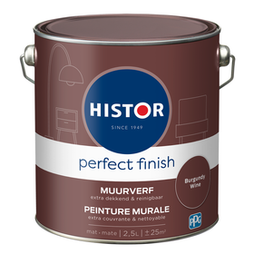 Histor Perfect Finish Muurverf - Mat - Burgundy Wine - 2,5L