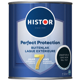 Histor Perfect Protection Buitenlak Zijdeglans Zwartgrijs Ral 7021 0,75 Ltr