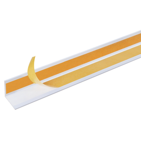 Hoekpr,zelfkl.PVC,wit,25x25x1,1/2,6m