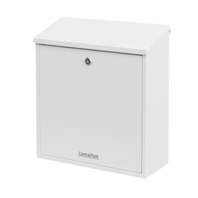 Central Park Wandbrievenbus Mailpal 500W - Staal - Wit - 36,5x41x16,5cm