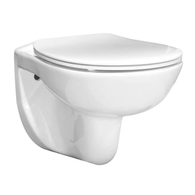 AquaVive Hangtoilet Simeto Randloos - Keramiek - Rond - Wit - 56cm